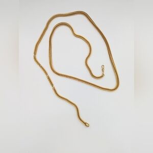 Chunky & Elegant Women's Gold Colored Adjustable Chain Belt
